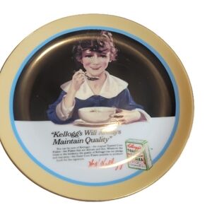 Vintage Kellogg’s Nostalgia Collection Plate 1990 Kellogg’s Will Always Maintain